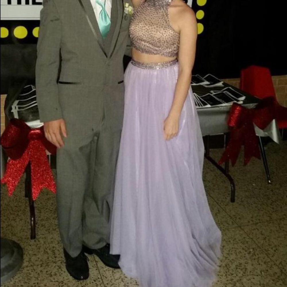 Purple prom dress